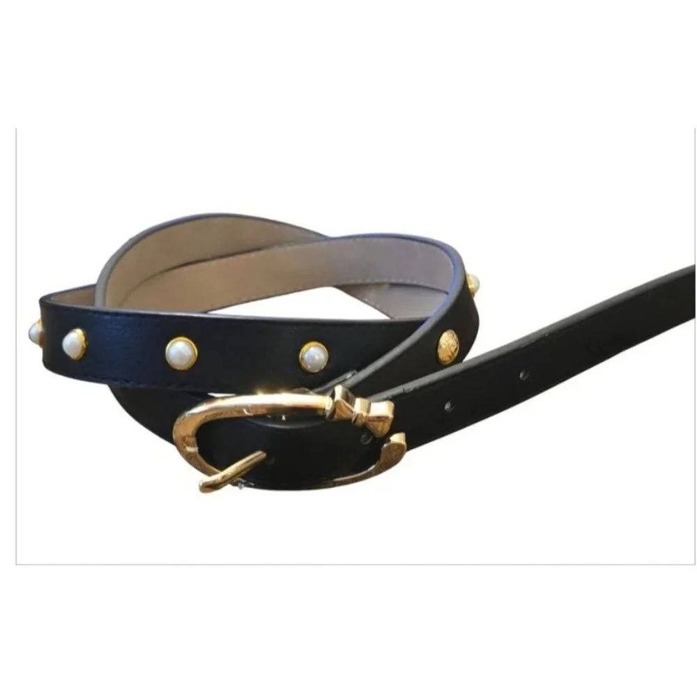NWT Women's Black/ Gold Belt Size S - Picture 4 of 10